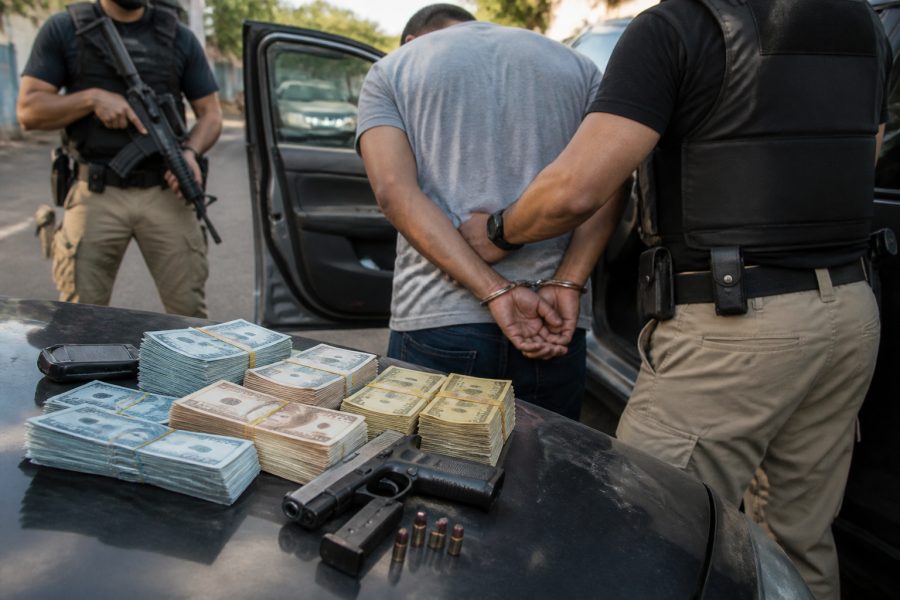 Polícia prende suspeito com R$ 20 mil e arma em operação em Manga